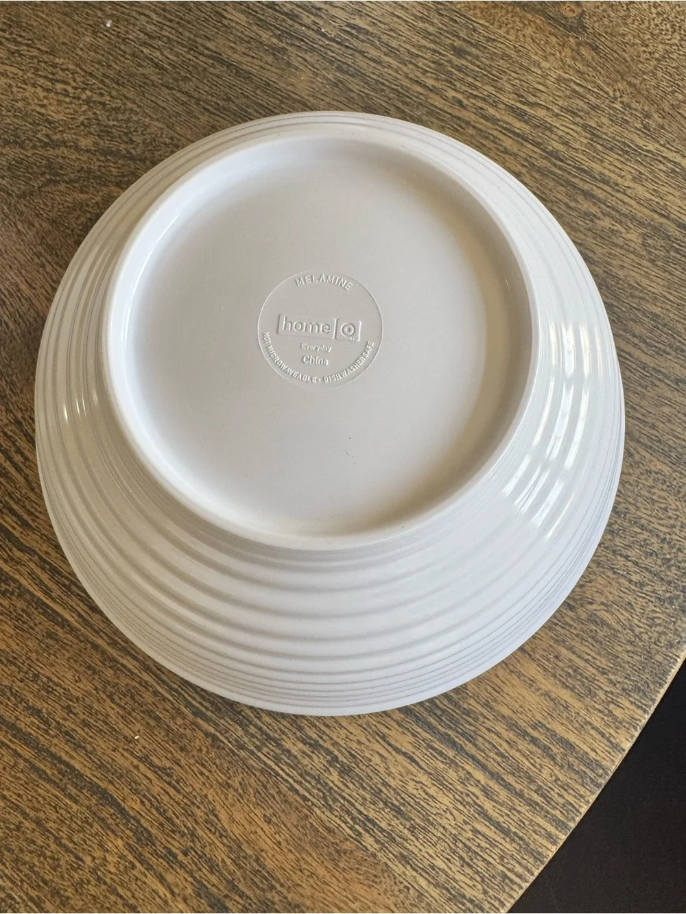 Target Home Melamine Dinnerware Set 20 Pc White Ribbed Plates Bowls